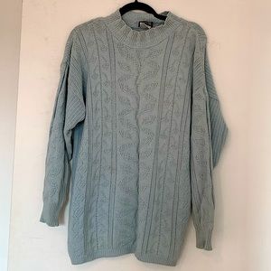 Vintage Southern Lady Blue Sweater, Size L